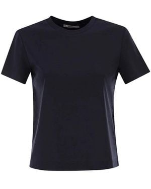 Max Mara Tops ,Blauw ,Katoen Donata T-Shirt - Zwart