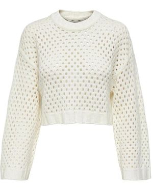 ONLY Round-Neck Knitwear - Wit