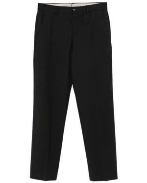 PT Torino Broeken ,Zwart ,Leer Pantaloni Sartoriali