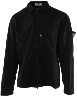 Stone Island Light Jackets - Black