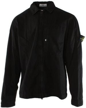 Stone Island Light Jackets - Black
