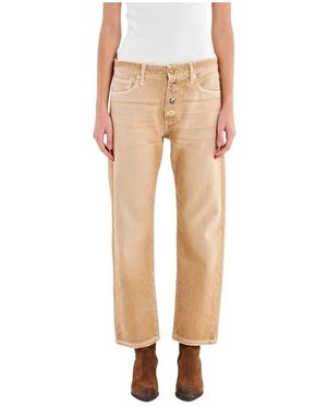 ViCOLO Cropped Jeans - Natural