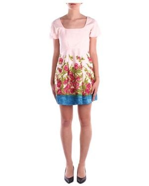 Weekend by Maxmara Rosa Blumenkleid Mit Reißverschluss - Rot