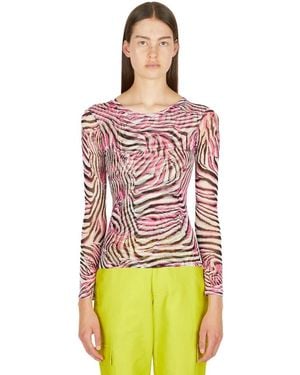 Collina Strada Long Sleeve Tops - Red