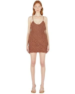 Isa Boulder Short Dresses - Brown