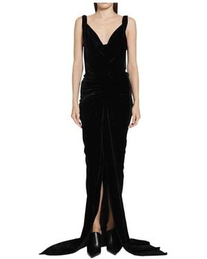 Rick Owens Kleedjes ,Zwart ,Strutter Jurk