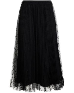 RED Valentino Midi Skirts - Negro