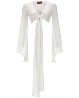 Missoni Strik-Top Met Strikceintuur - Wit