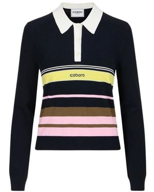 Iceberg Round-Neck Knitwear - Azul