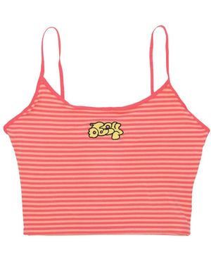 Obey Sleeveless Tops - Red