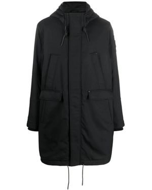 Moose Knuckles Schwarzer kapuzenparka