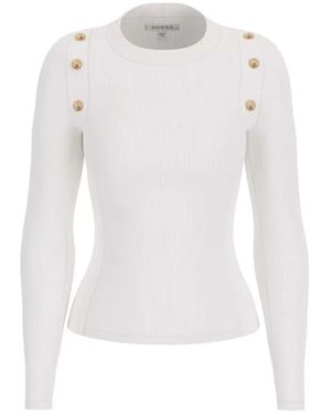 Guess Round-Neck Knitwear - Blanc