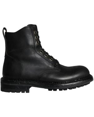 Dolce & Gabbana Lace-Up Boots - Negro