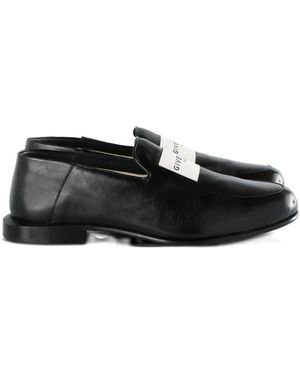 Givenchy Schoenen ,Zwart ,Leer Label Loafers