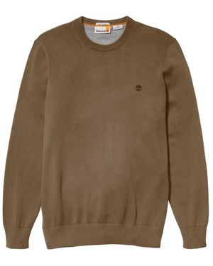 Timberland Truien & Vesten ,Groen ,Katoen Williams River Crew Neck Sweater - Bruin