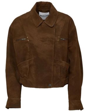 Isabel Marant Leather Jackets - Brown