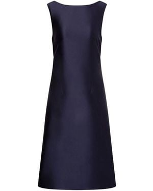 Alberta Ferretti Mikado Midi Dress - Blue