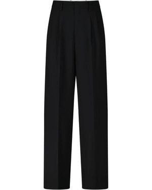 RAFFAELLO ROSSI Straight Trousers - Black