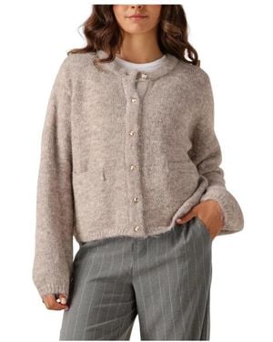 Object Beiger Strick-Cardigan Für Frauen - Braun