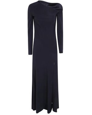 Alberta Ferretti Kleedjes ,Zwart ,Maxi Kleedjes - Blauw