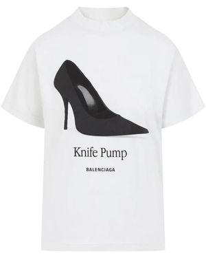 Balenciaga Iconic Graphic T-Shirt For - White