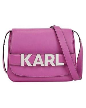 Karl Lagerfeld Cross Body Bags - Violet