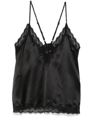 Love Stories Sleeveless Tops - Nero