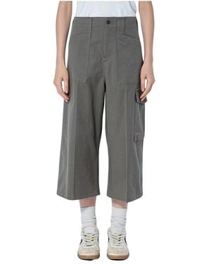 Rier Cropped Trousers - Grey