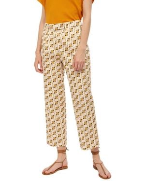 SKILLS & GENES Cropped Trousers - Natural