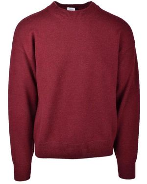 Covert Round-Neck Knitwear - Red