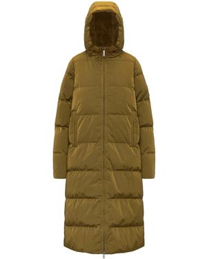 K-Way Jassen ,Bruin ,Nylon Dina Shiny Nylon Fur - Groen