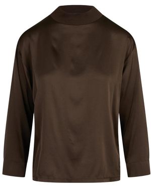 Jucca Overhemden ,Bruin ,Satijn Shirts