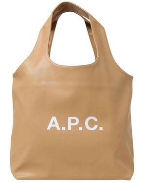 A.P.C. Tote Bags - Neutro