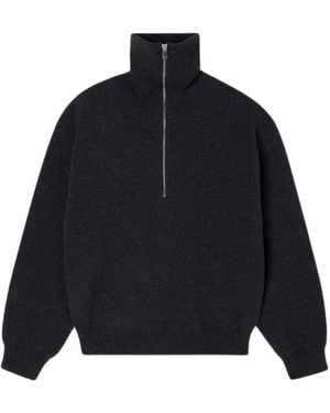 Rohe Turtleneck Met Dubbele Rits - Blauw