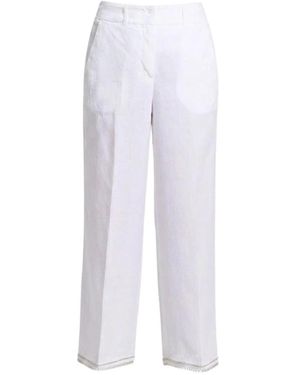 Peserico Wide Broeken - Wit