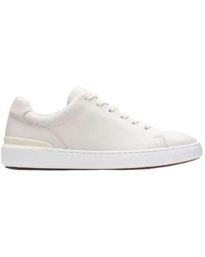 Clarks Leichte Lederschnürschuhe Für Herren - Weiß