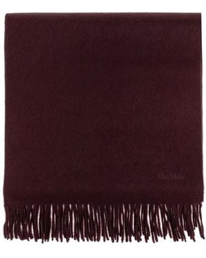 Max Mara Tartan Kamelenwollen Sjaal - Paars