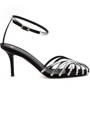 ALEVI Penelope Xtal 75 Roger Satin Sandal - Zwart