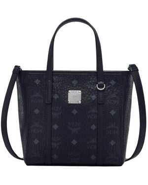MCM Tassen ,Zwart ,Katoen Aren Tote - Blauw