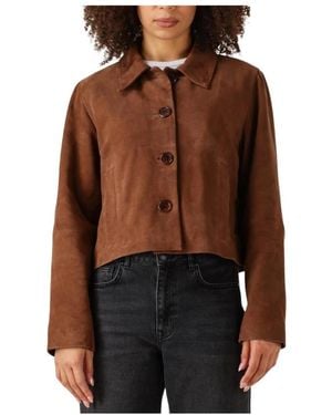 My Essential Wardrobe Leather Jackets - Bruin