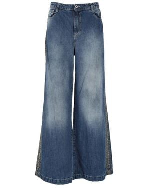 Please Wide Jeans - Blu