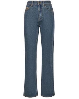 Burberry Jeans ,Blauw ,Katoen Mid-Rise Straight Jeans