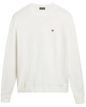 Napapijri Hoodies & Sweatvesten ,Wit ,Katoen Decatur 5 Sweatshirt