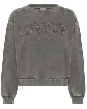 Ichi Hoodies & Sweatvesten ,Grijs ,Sweatshirts