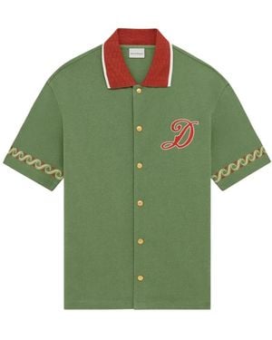 Drole de Monsieur Short Sleeve Shirts - Green