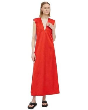 By Malene Birger Midi Dresses - Rosso