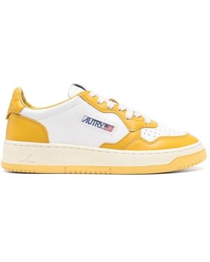 Autry Stylische sneakers für männer und frauen - Gelb
