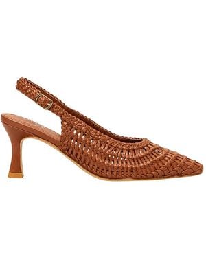 Ovyè Slingback Intrecciata - Braun
