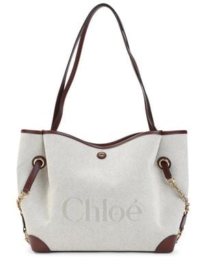 Chloé Clover Tote Bag - Grau