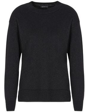 ARMANI EXCHANGE Round-Neck Knitwear - Black